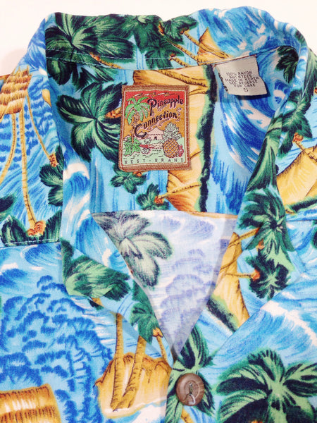 Pineapple Connection Palms Hawaiian Shirt – Vintage Strains