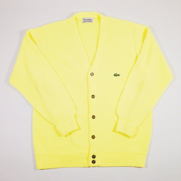 Lacoste Cardigan Yellow – VINTAGE STRAINS