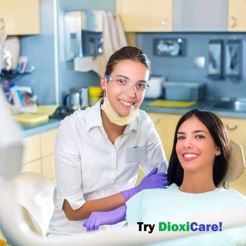 Try DioxiCare Mouthwash and Toothpaste