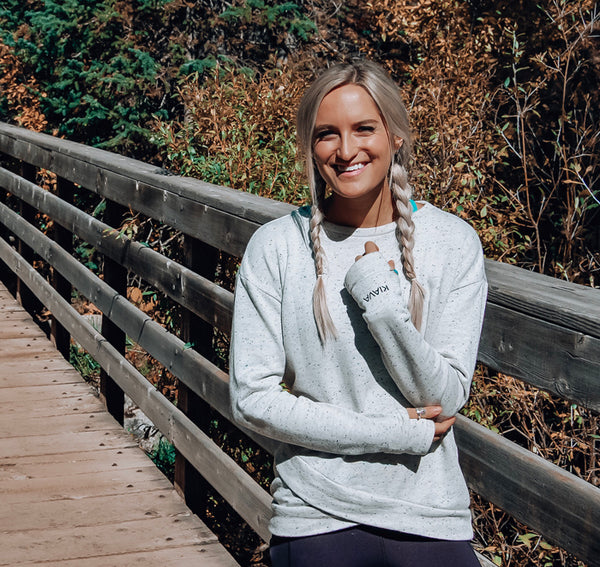 layered pullover - kiava athletic wear - sweaters and sweatshirts - fall sweaters 