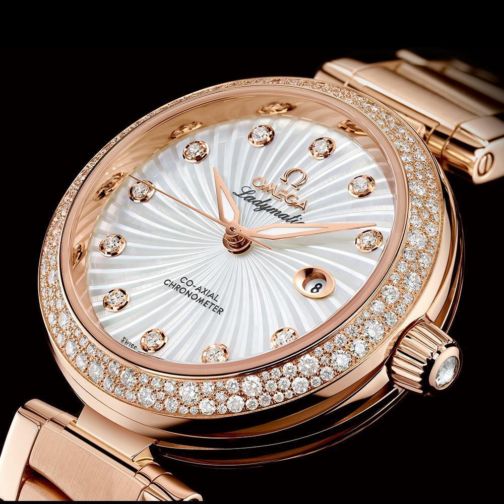 omega ladymatic rose gold 582 price