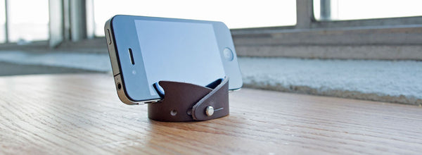 Leather Smartphone Stand & Bracelet