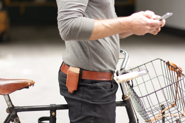 leather iPhone belt holster case