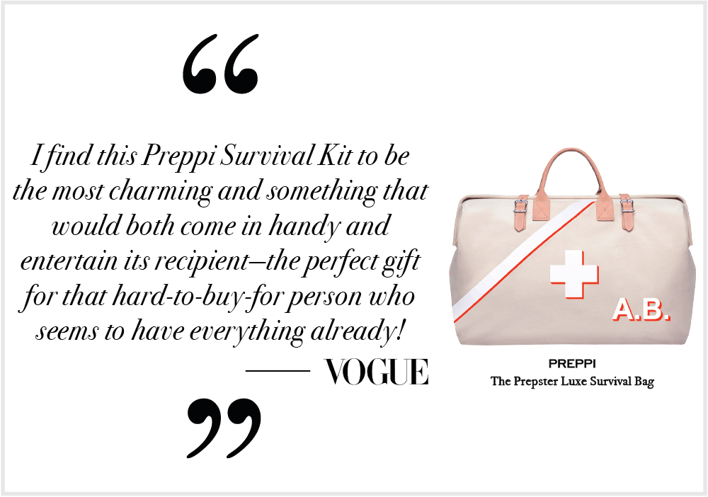 Vogue Preppi Prepster Quote - Emergency Bag