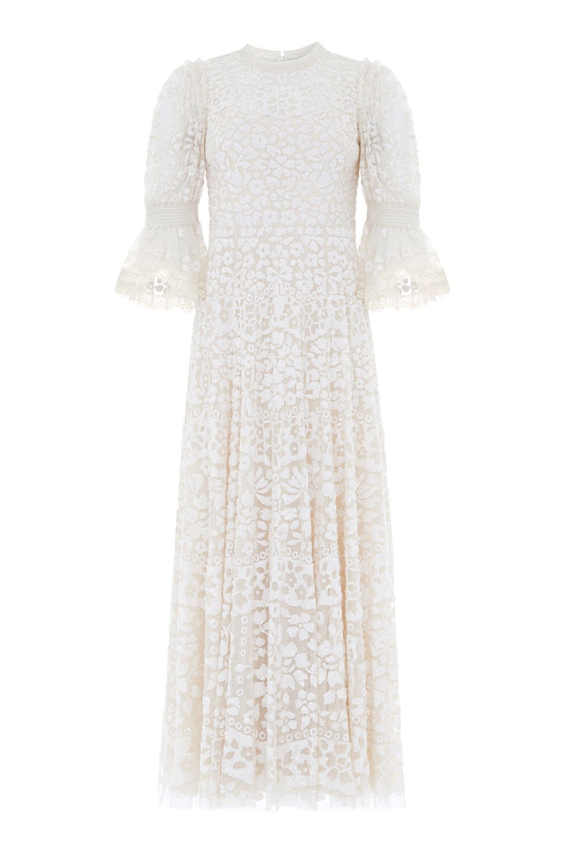 Needle & Thread – Filigree Lace Sequin Ankle Gown Robes de mariée courtes NEEDLE & THREAD