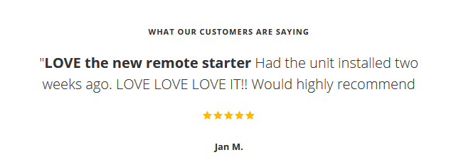 Remote Starter Installation Reviews