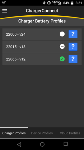 Changing Charging Profile on Summitt II charger using ChargerConnect