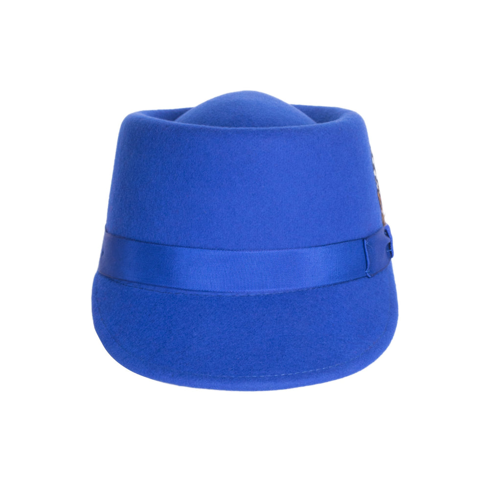 blue conductor hat