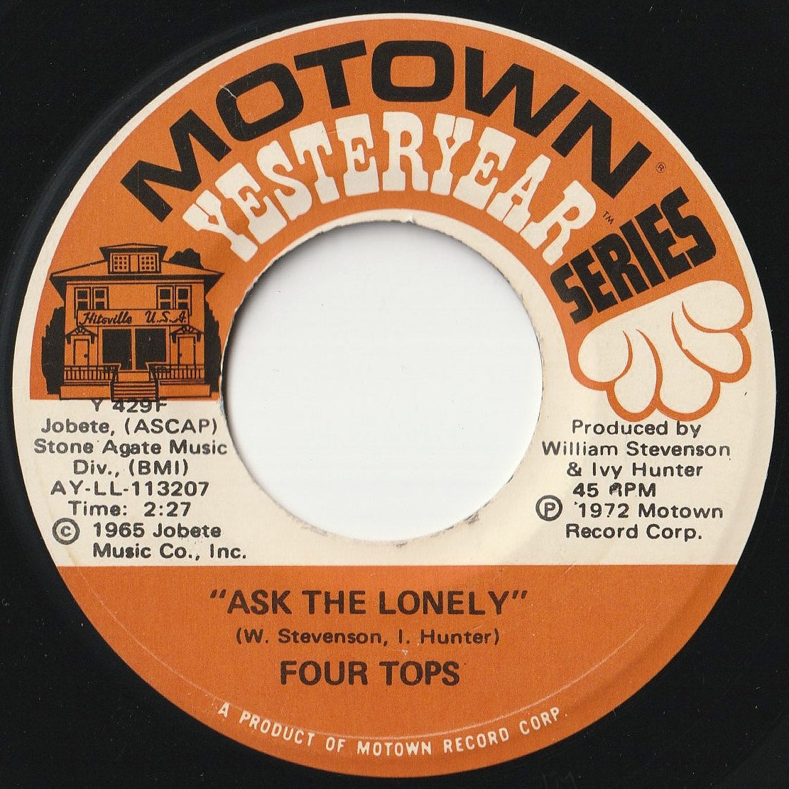Four Tops - I Help Myself Pie, Honey / Ask The Lon – Solidity Records