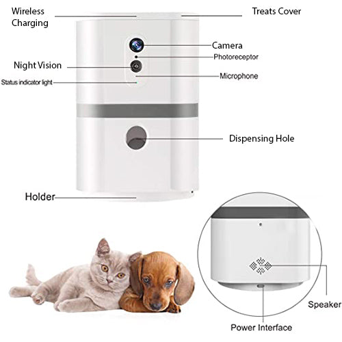 skymee dog camera treat dispenser