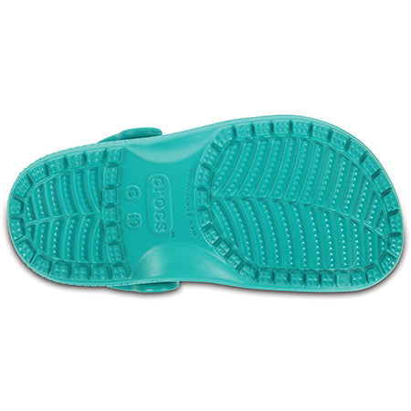 teal crocs