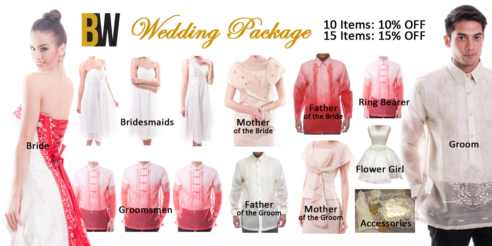 Barong Warehouse Wedding Package