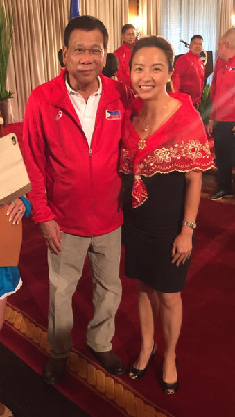 BW - Rodrigo Duterte and Jo Go; Manila, PH