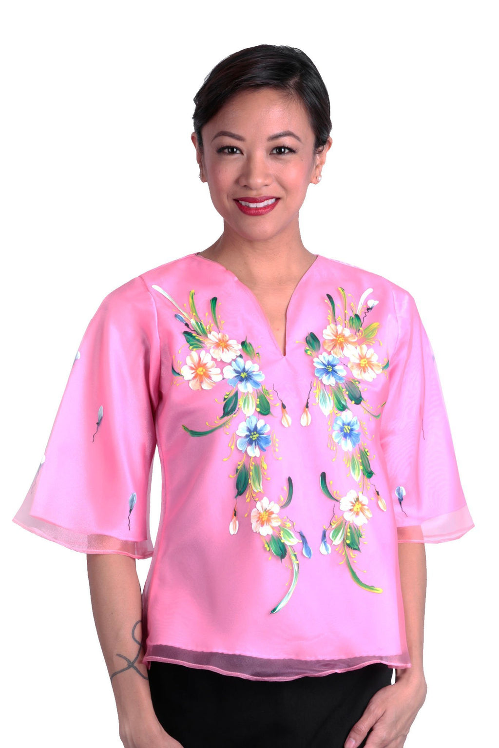 Kimona Painting Pink 002 - Filipiniana – BARONG WAREHOUSE