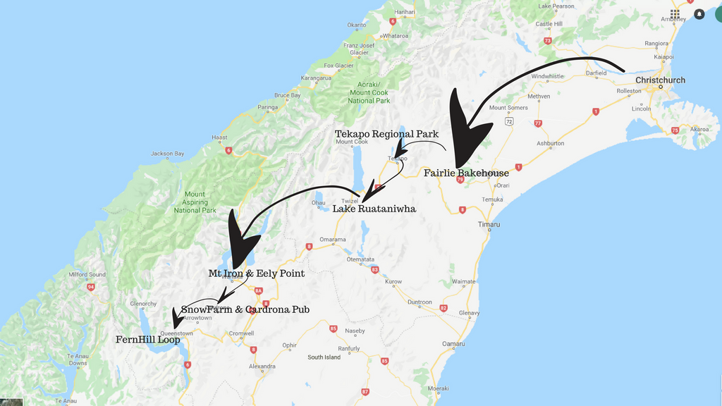 map of new zealand road trip