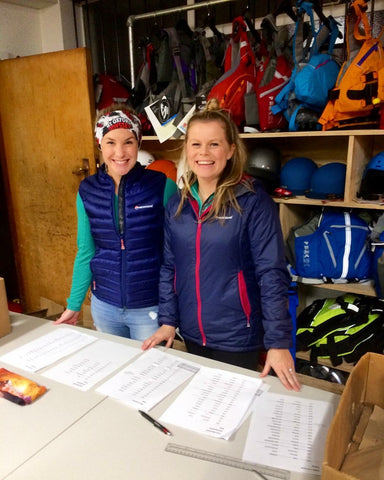 becky and jen checking folks in