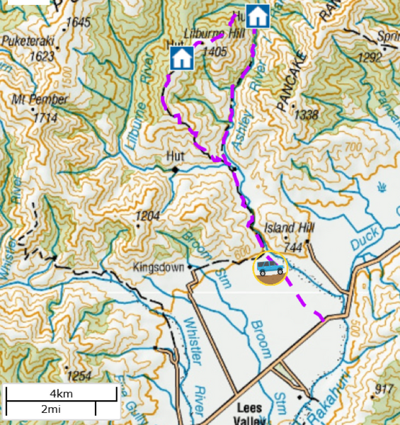 map of trail