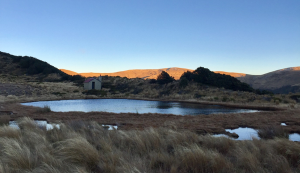 sunrise over tarn hut