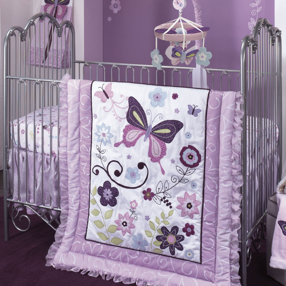 Butterfly Lane Baby Crib Bedding By Lambs Ivy