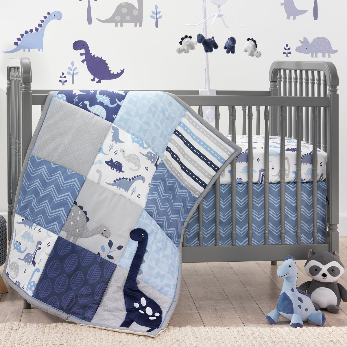 roar dinosaur crib bedding