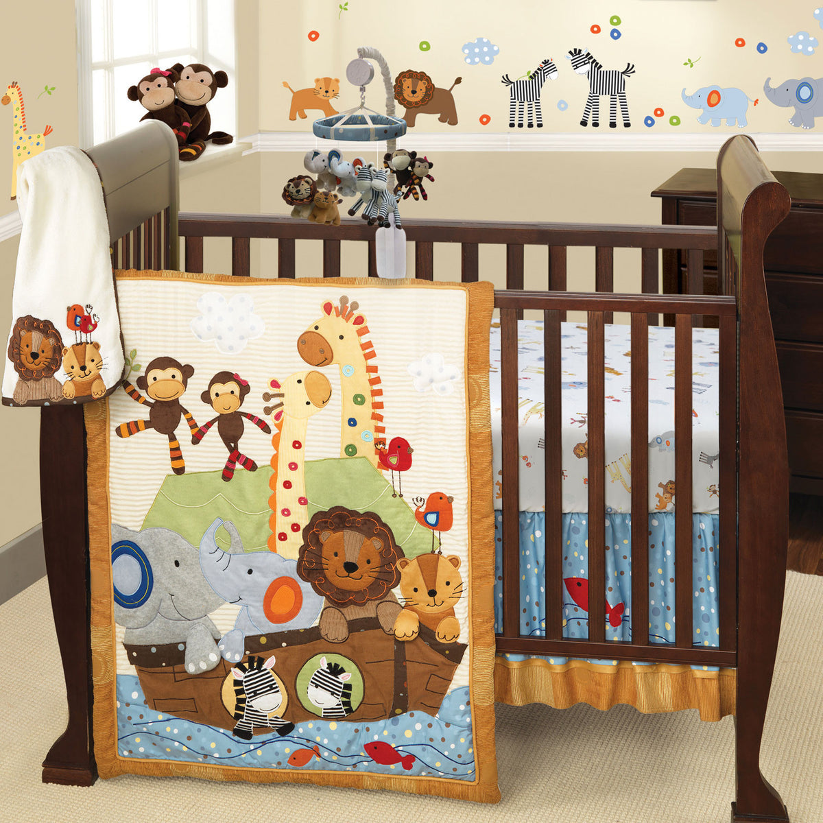 noah's ark nursery bedding