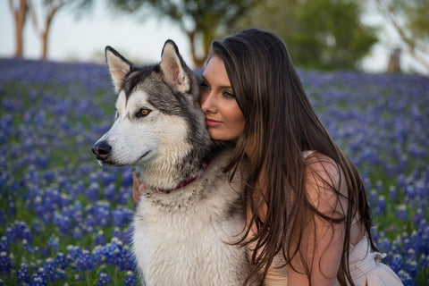 Mom with Dog