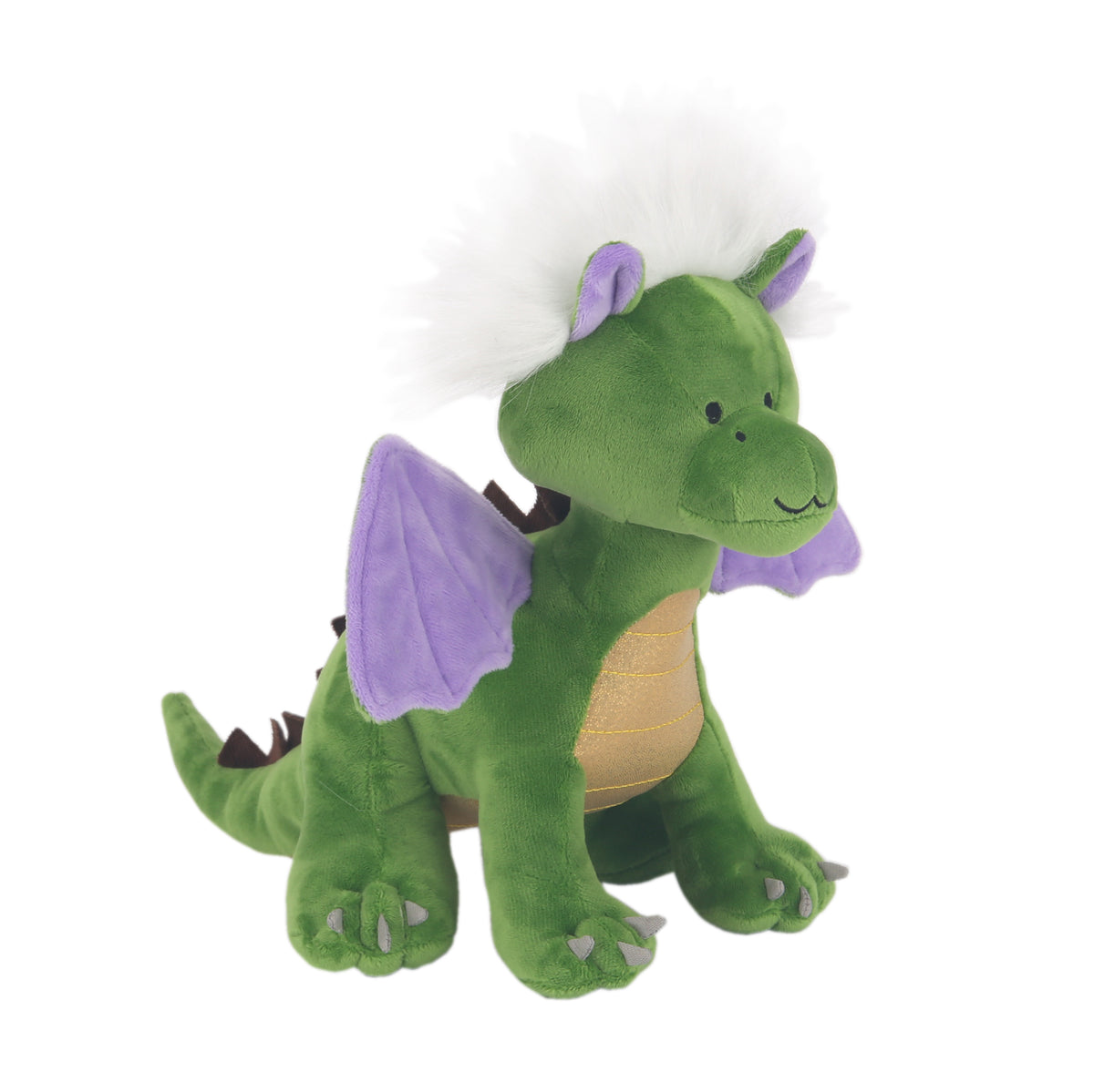 green stuffed dragon
