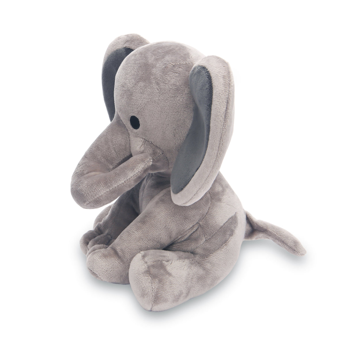 gray stuffed elephant