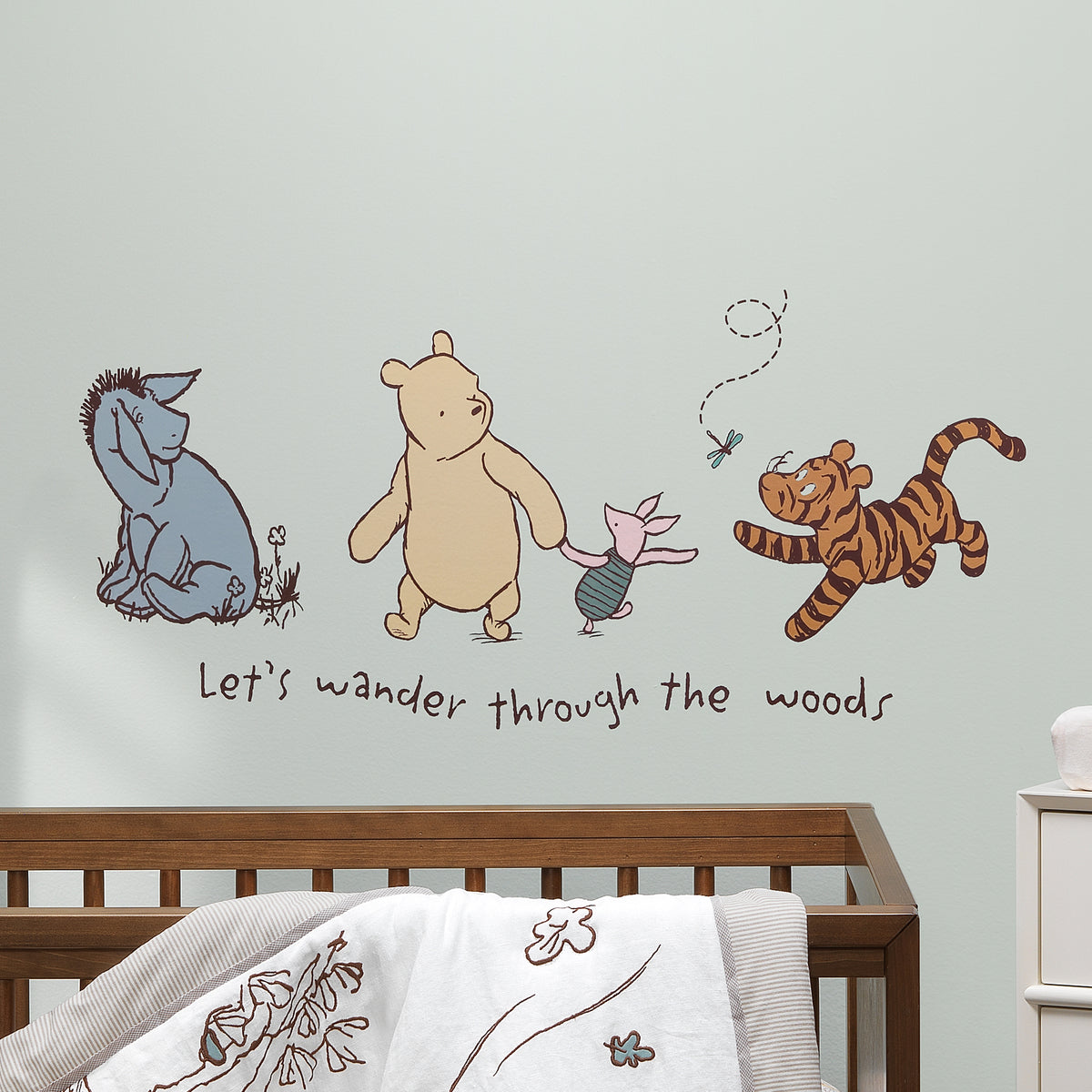 WINNIE THE POOH DISNEY PERSONALISED WALL STICKER childs bedroom decal art 3 size 