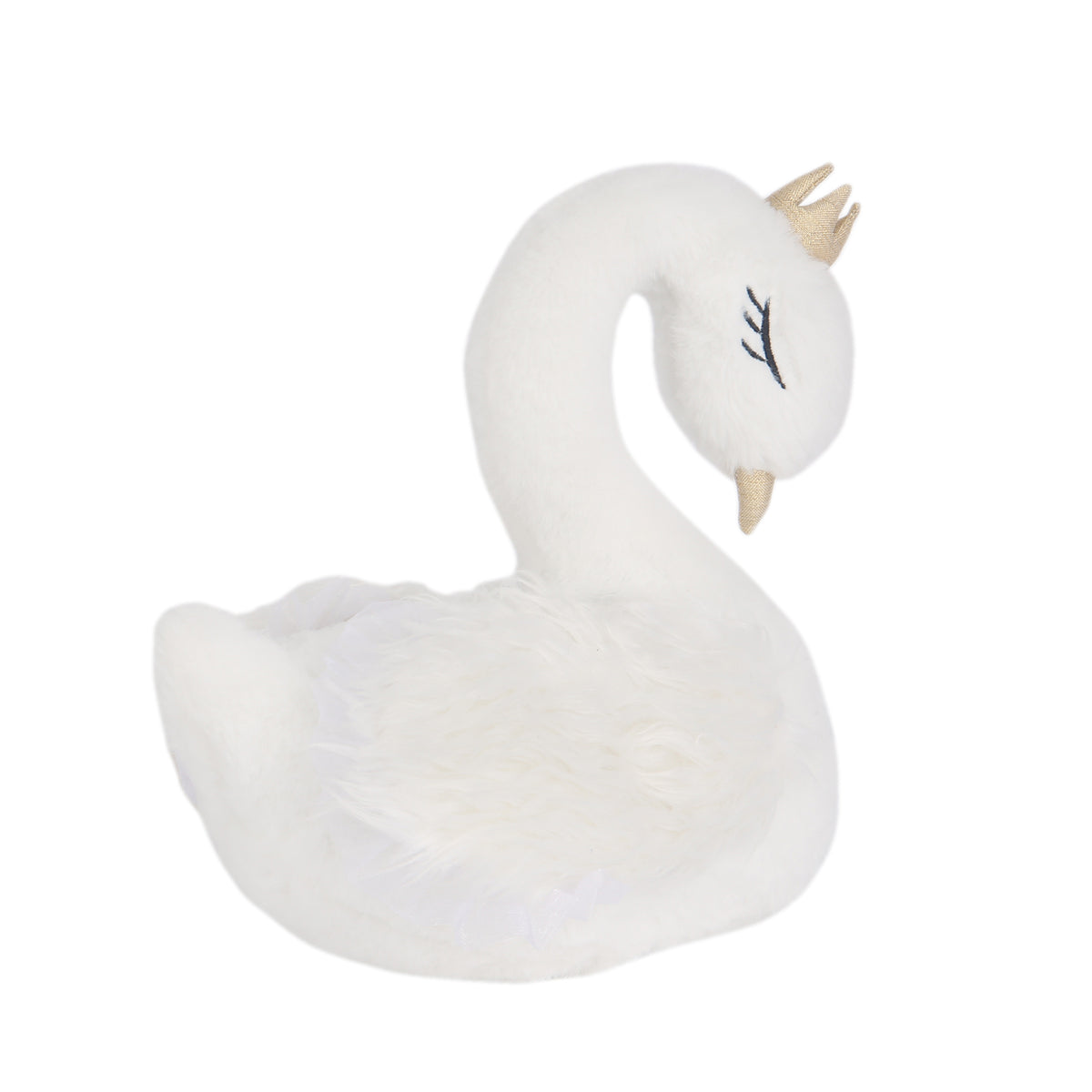 swan teddy with crown
