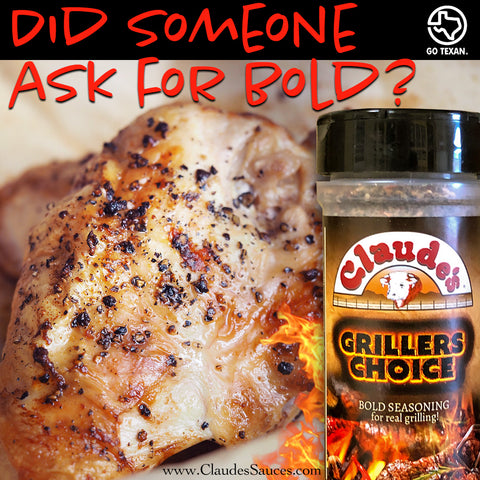 Claude's Grillers Choice Seasoning on Chicken
