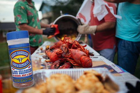 Great American Seafood Boil served outside