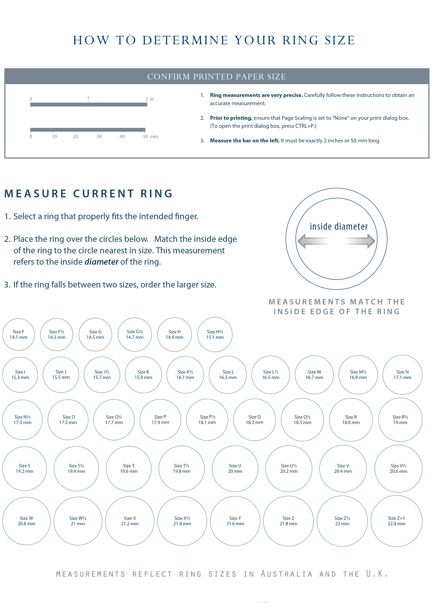 ring sizing guide australia uk measurement