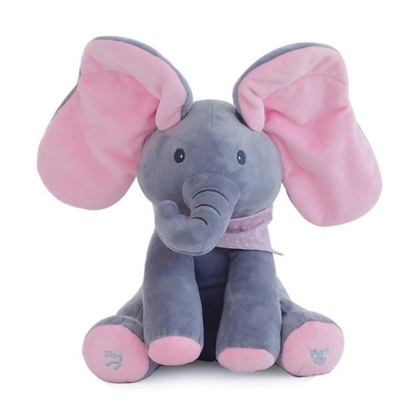 peek a boo elephant plush toy