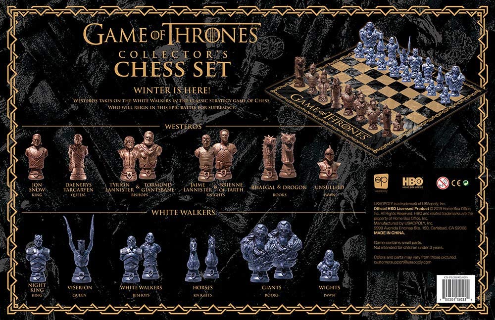 USAopoly Game of Thrones Collector's Chess Set Collectible 32 for sale online 