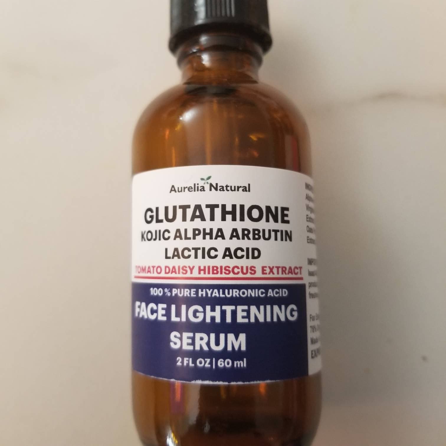 Glutathione Lactic Acid Skin Tone Facial Serum | 2 oz