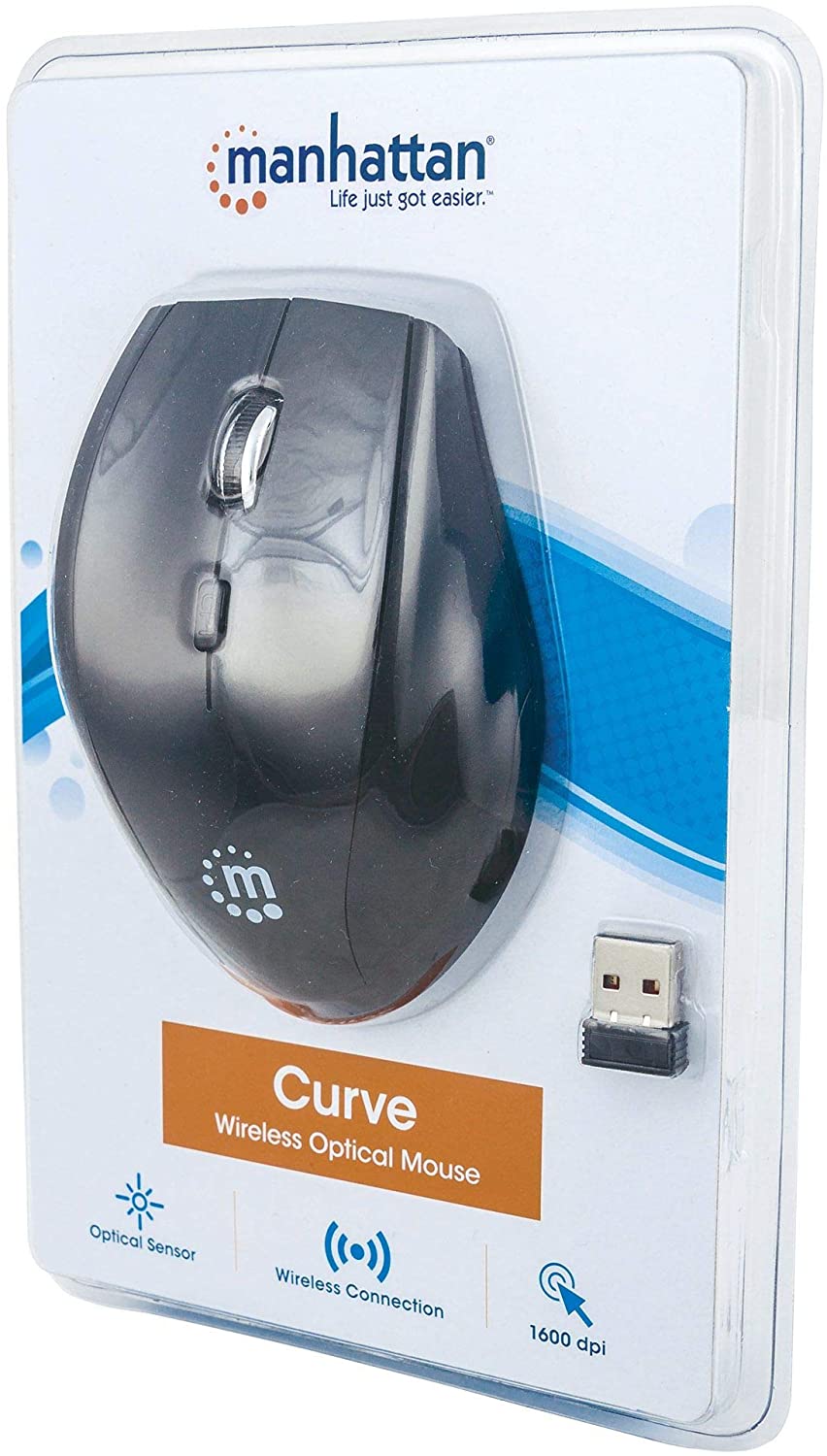 manhattan curve wireless optical mouse