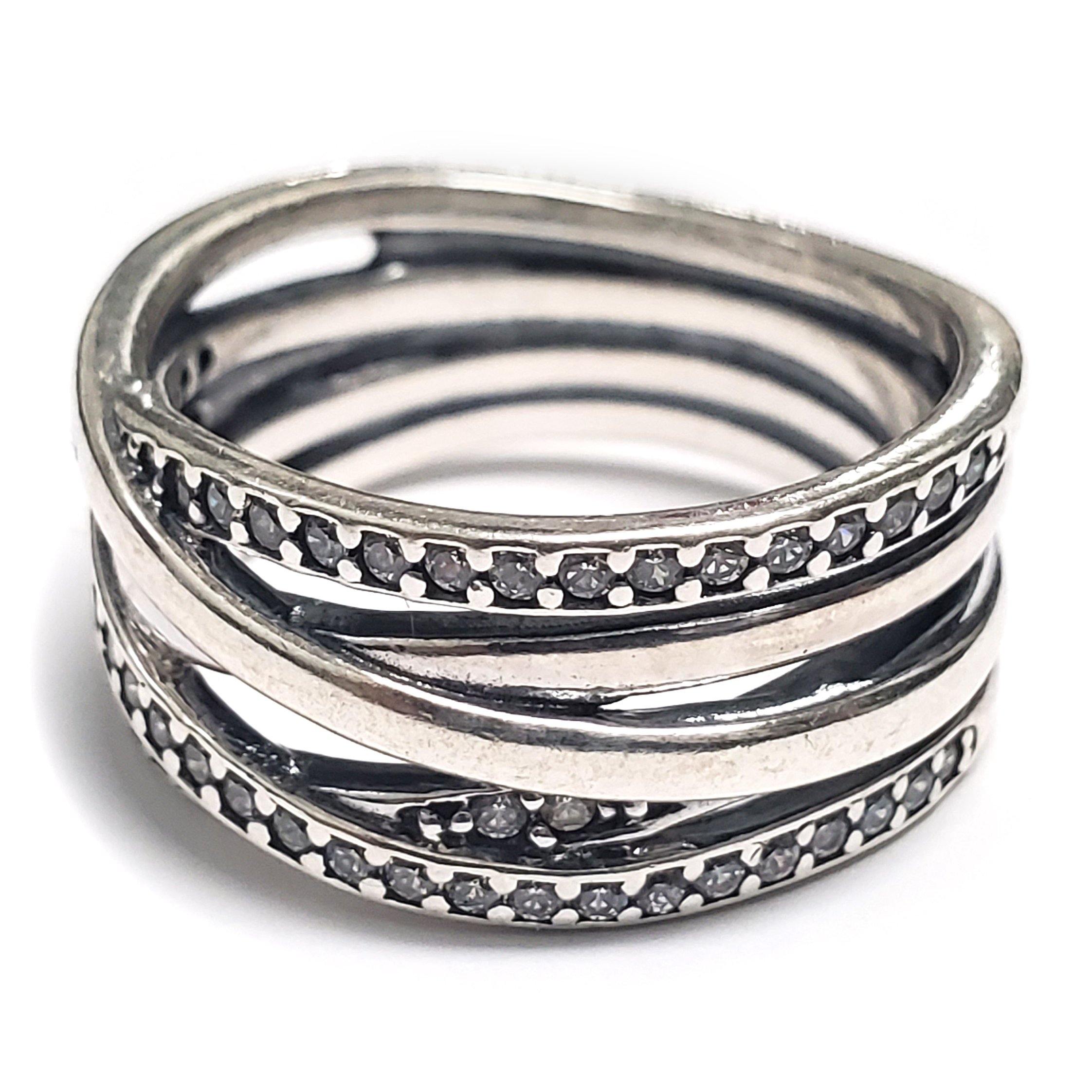 Inpakken 945 Leesbaarheid Pandora Sparkling & Polished Lines Ring Size 8 - $150.00 at El Palacio  Jewelry Shop