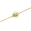 Baladi Emerald Disc Charm Bracelet