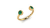 Esméralda Emerald Cuff Ring