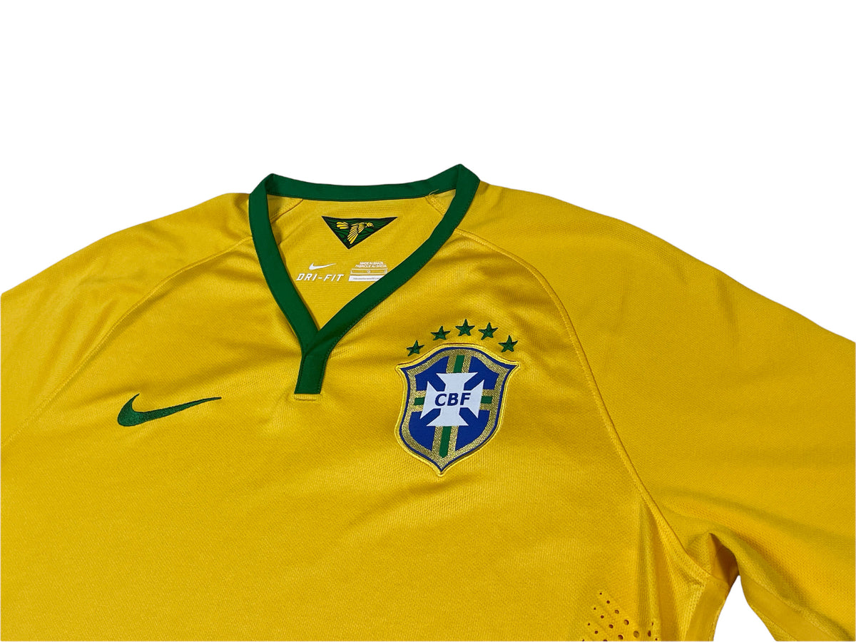 2014 2015 OFFICIAL BRAZIL WHITE NUMBERS 255mm = PLAYER SIZE 