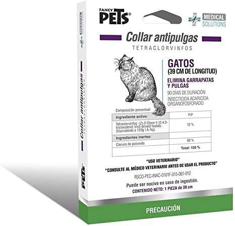 Instrumento toxicidad Dependencia Collar Antipulgas para Gato Fancy Pets