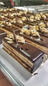 Sarah Hamilton and our Espresso D'ORO Opera Cake