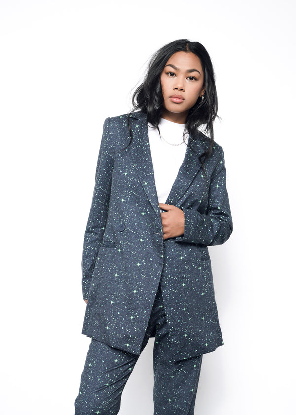TOMS x WILDFANG The Essential Twill Double Breasted Blazer
