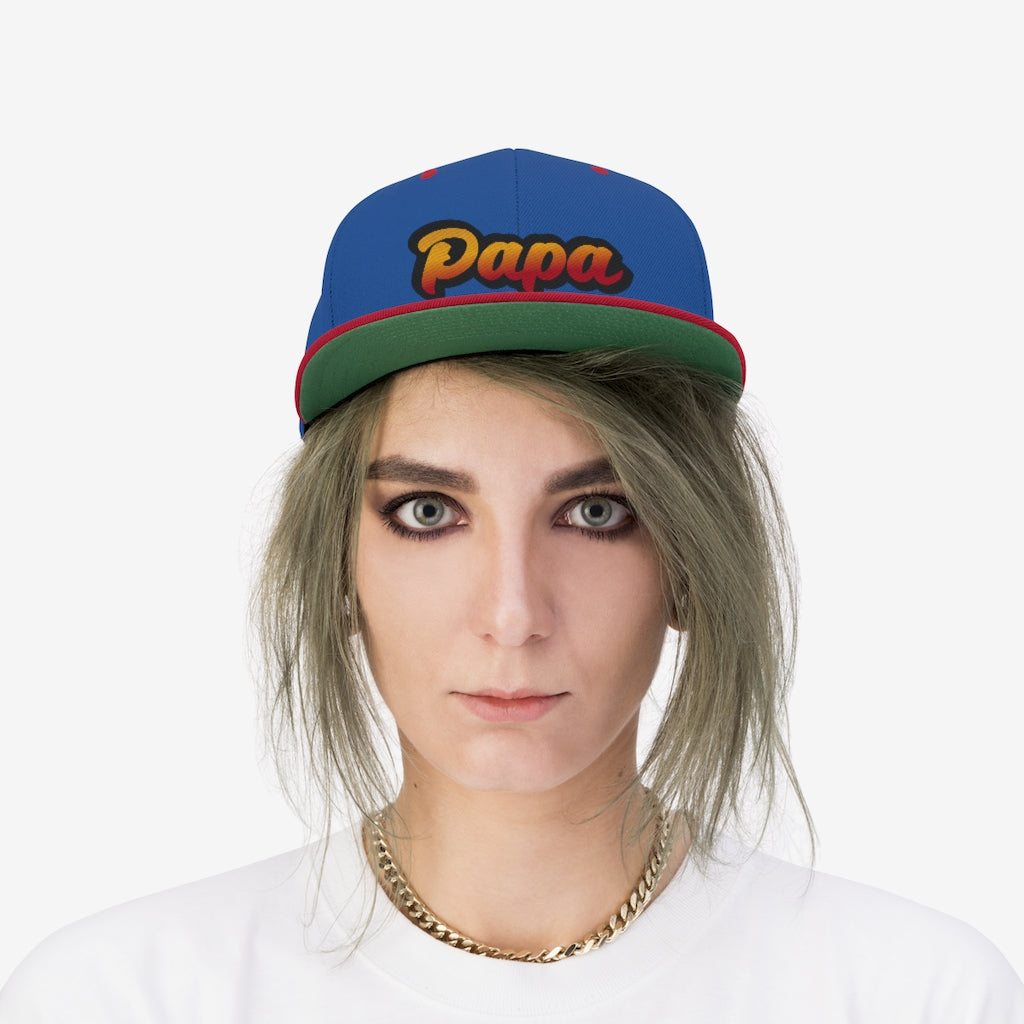 Papa Flat Bill Hat