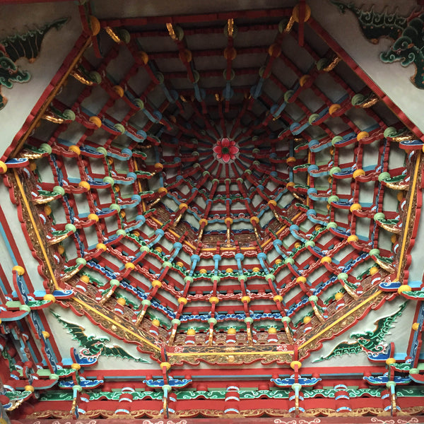 A stepped ceiling at the Confucius Temple.  (Christine Lin/Yun Boutique)