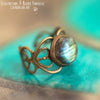 Bague elfique "Elwing" Labradorite - Illustrations & Bijoux fantaisie ClairObscur Art