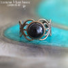 Bague elfique "Elwing" Onyx - Illustrations & Bijoux fantaisie ClairObscur Art