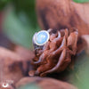 Bague "Flore" Opale en Argent 925, ajustable - Illustrations & Bijoux fantaisie ClairObscur Art