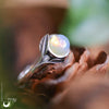 Bague "Flore" Opale en Argent 925, ajustable - Illustrations & Bijoux fantaisie ClairObscur Art